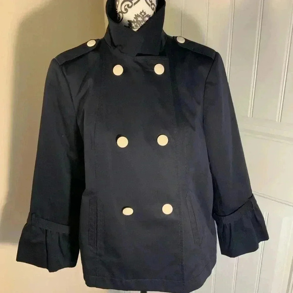 Talbots Cotton Pea Coat NWT - Picture 7 of 12